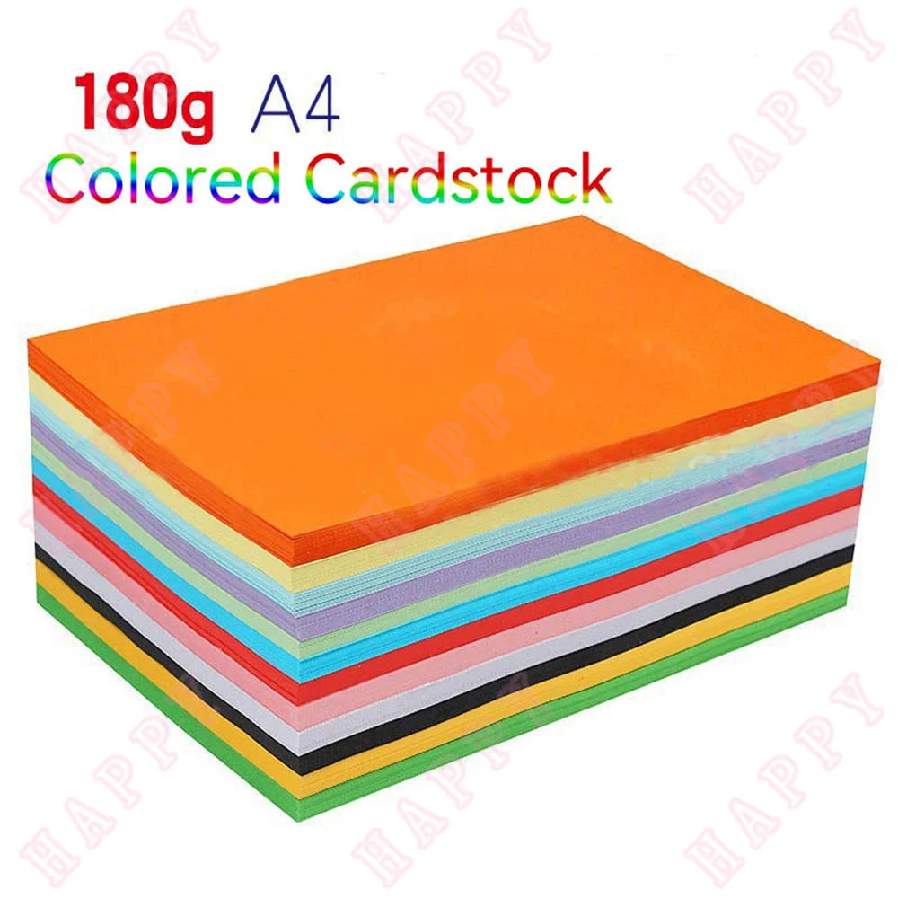 

180gms 6 Pieces A4 Color Card Paper Printing Color Paper Cutting Decoration Greeting Card Handmade Embossing