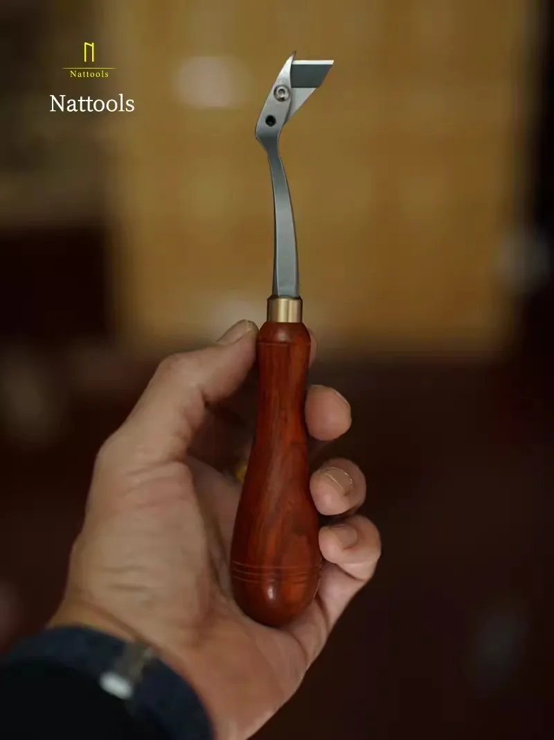 Инструмент для обрезки окантовки кожи ручной работы Nattools 420H инструмент кривой из