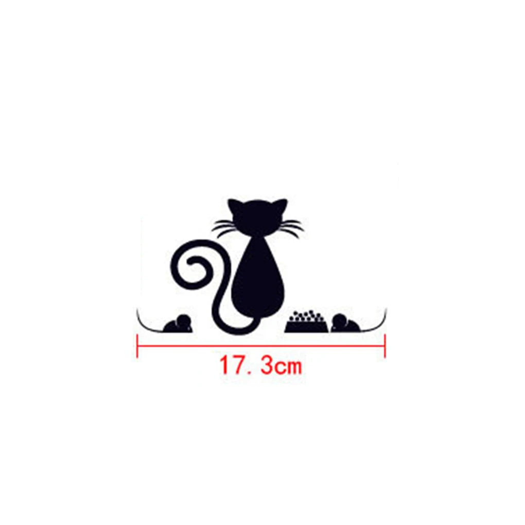 Наклейки на стену сделай сам с изображением черного кота забавные наклейки