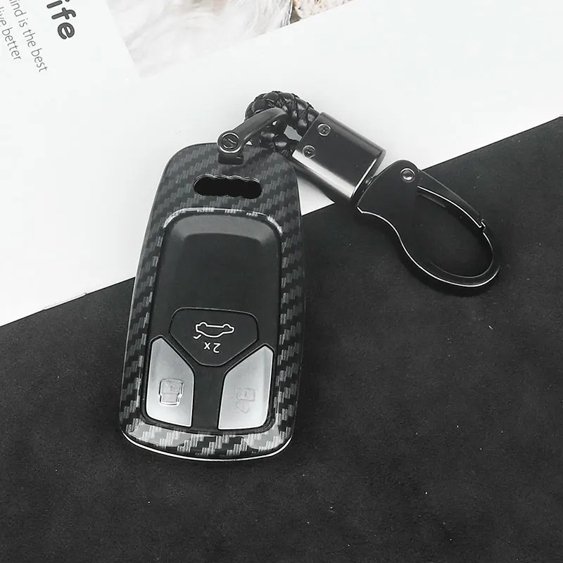 

Carbon fiber car remote key cover shell is suitable for Audi A4 B9 A5 S4 S5 S7 8W Q7 4M Q5 TT TTS RS coupe style accessories