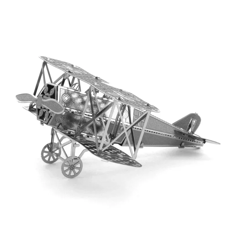 3D цветной металлический пазл DIY Fighter Series Fokker Biwing Модель военной сборки