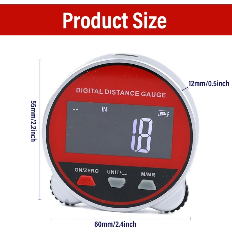 Y166 Цифровая рулетка Перезаряжаемый небольшой инструмент для измерения прокатки