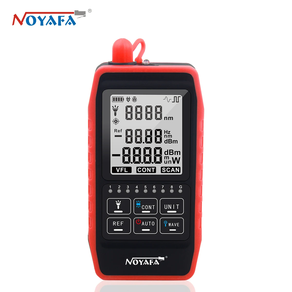 

NOYAFA NF-908 многофункциональный мини оптический измеритель мощности визуальный локатор неисправности сетевой кабель тестер оптического воло...