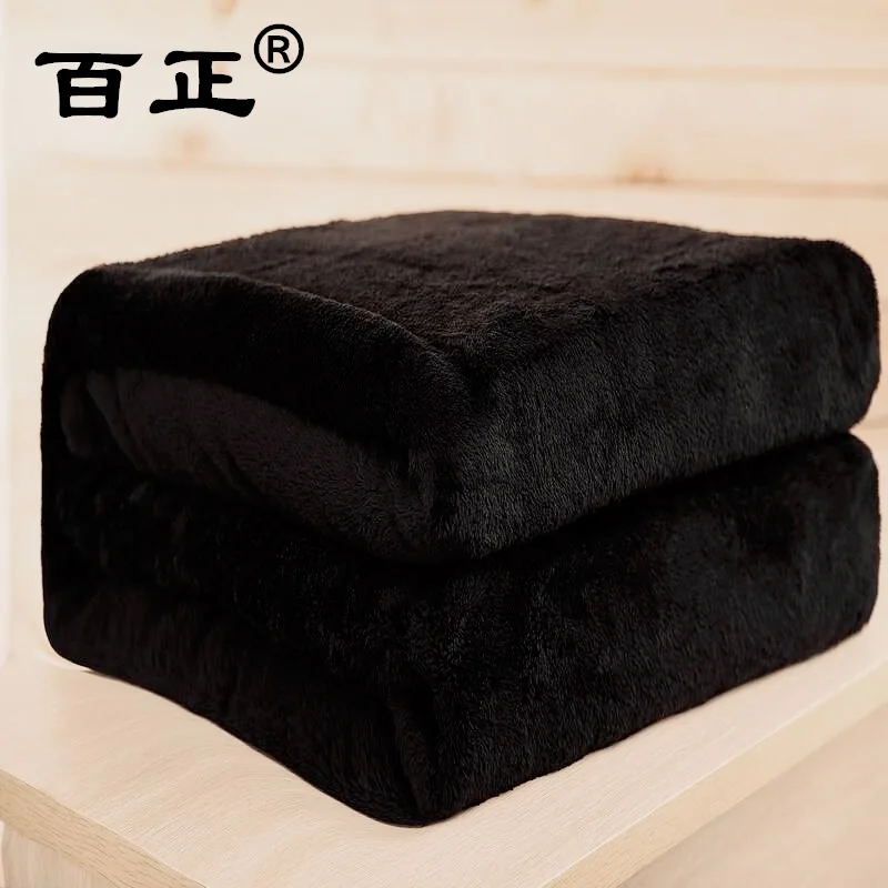 

Electric Blanket 110V Black Electric Blanket Single New Gold Velvet Thickened Double Electric Blanket 220V