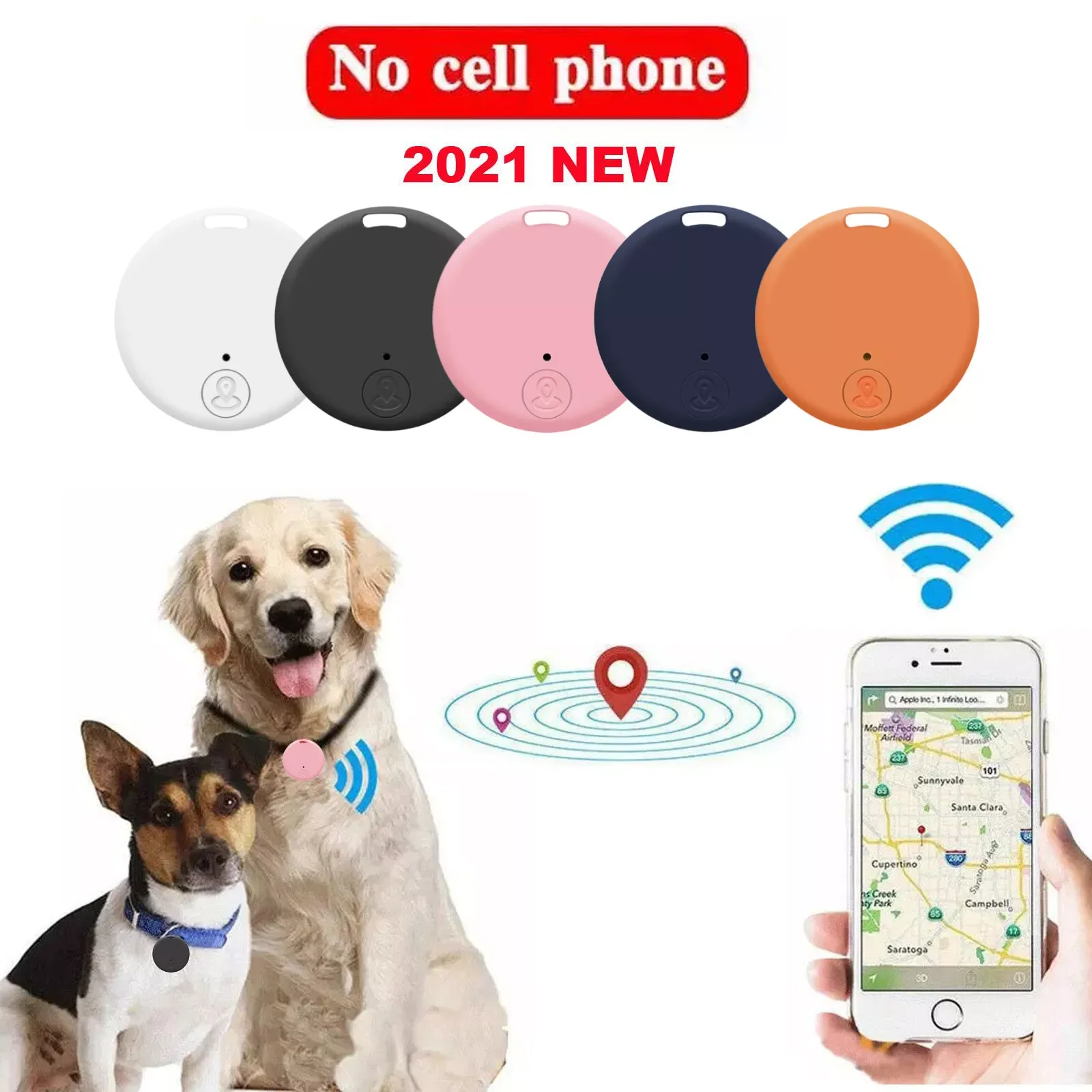 

Mini Locator Portable GPS Tracking Bluetooth 5.0 Mobile Key Tracking Smart Anti-loss Device Pets Kids Motorcycle Tracker Locator