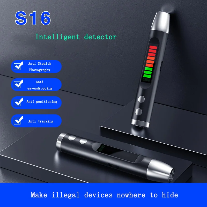 

S16 Car Anti Spying GPS Scanning Eavesdropping Tracking Location Signal Detection Intelligent Pen Hotel Anti-camera Detector