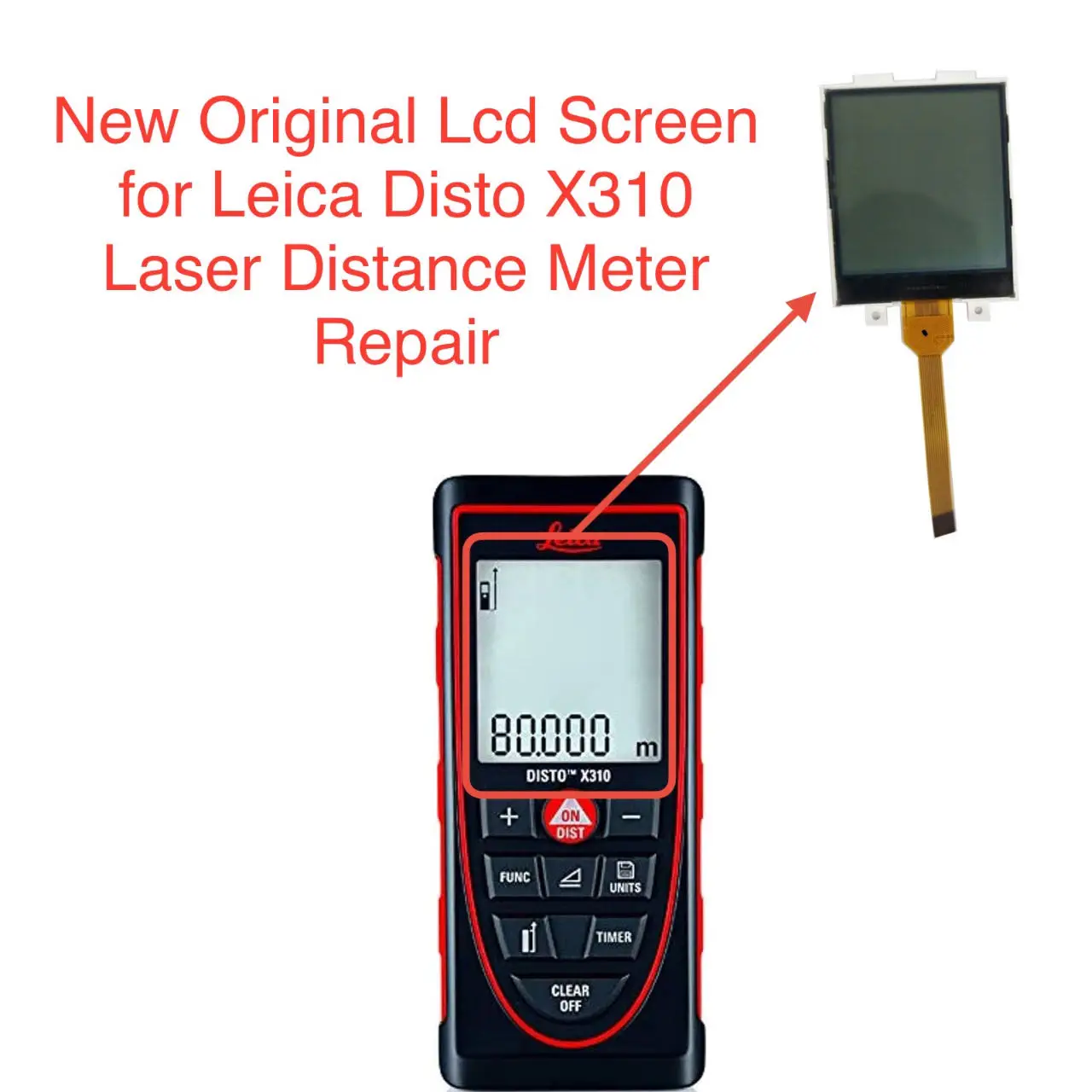 Фото Для лазерного дальномера Leica Disto X310: запчасти для ремонта/замены ЖК-дисплея №1