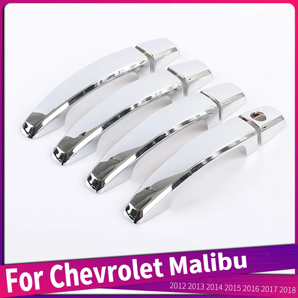 

For Chevrolet Malibu 2012 2013 2014 2015 2016 2017 2018 ABS Chromed Car Side Door Handle Cover Trim Sticker