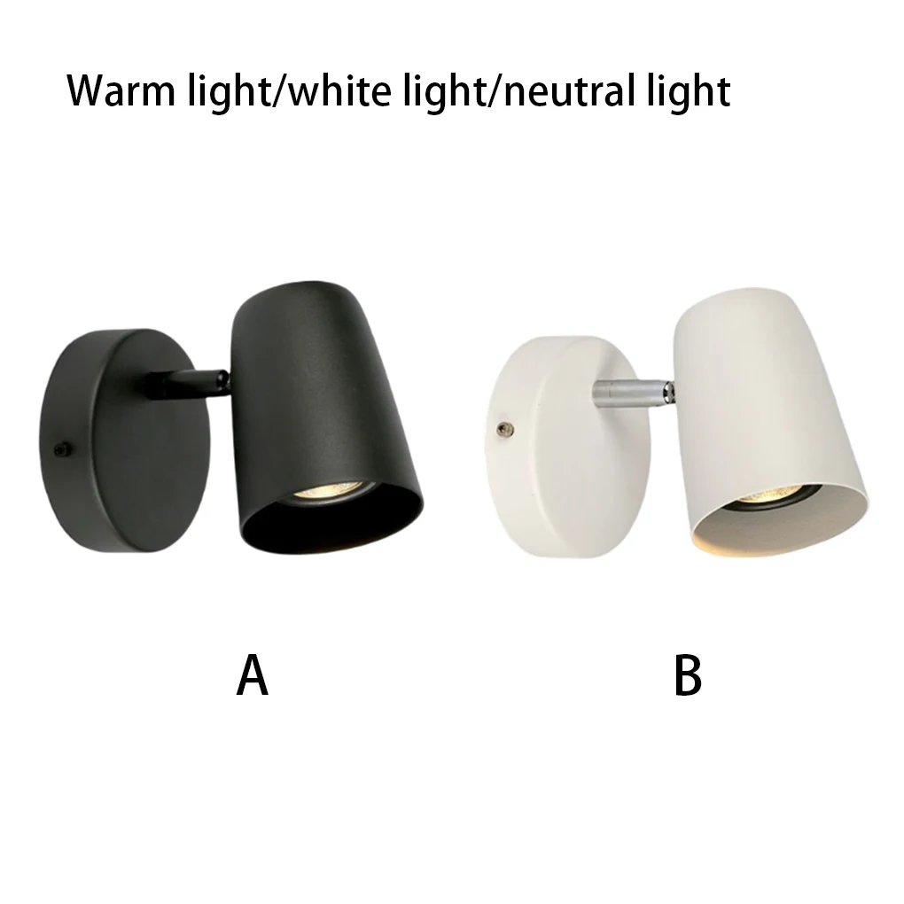 

Wall Light 5W Bedroom Bedside Living Room Night Lamp Adjustable Lighting Household Frosted Sleeping Detachable Wiring