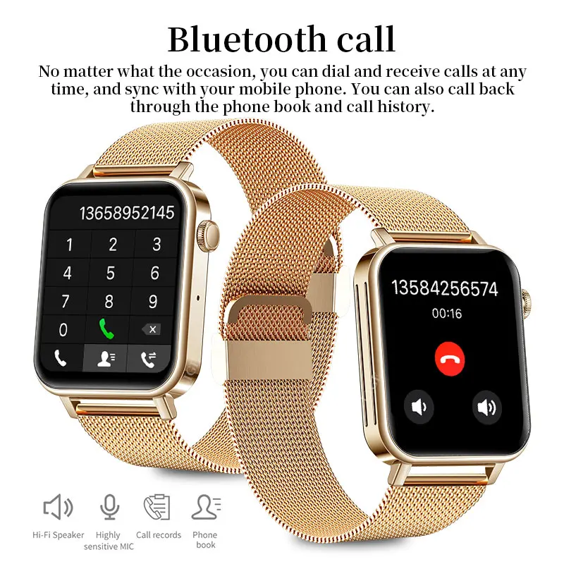 FOXBOX Ladies Watch For Women Fashion Smart Watch 2022 Bluetooth Call Smartwatch Remote Control Taking Pictures Clock Smartband
