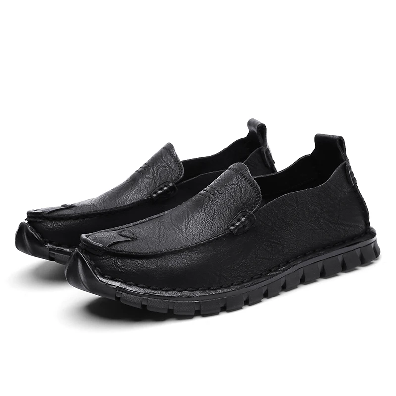 

Повседневные деловые туфли для мужчин, Классические Кожаные мужские лоферы на плоской подошве, повседневная обувь для вождения