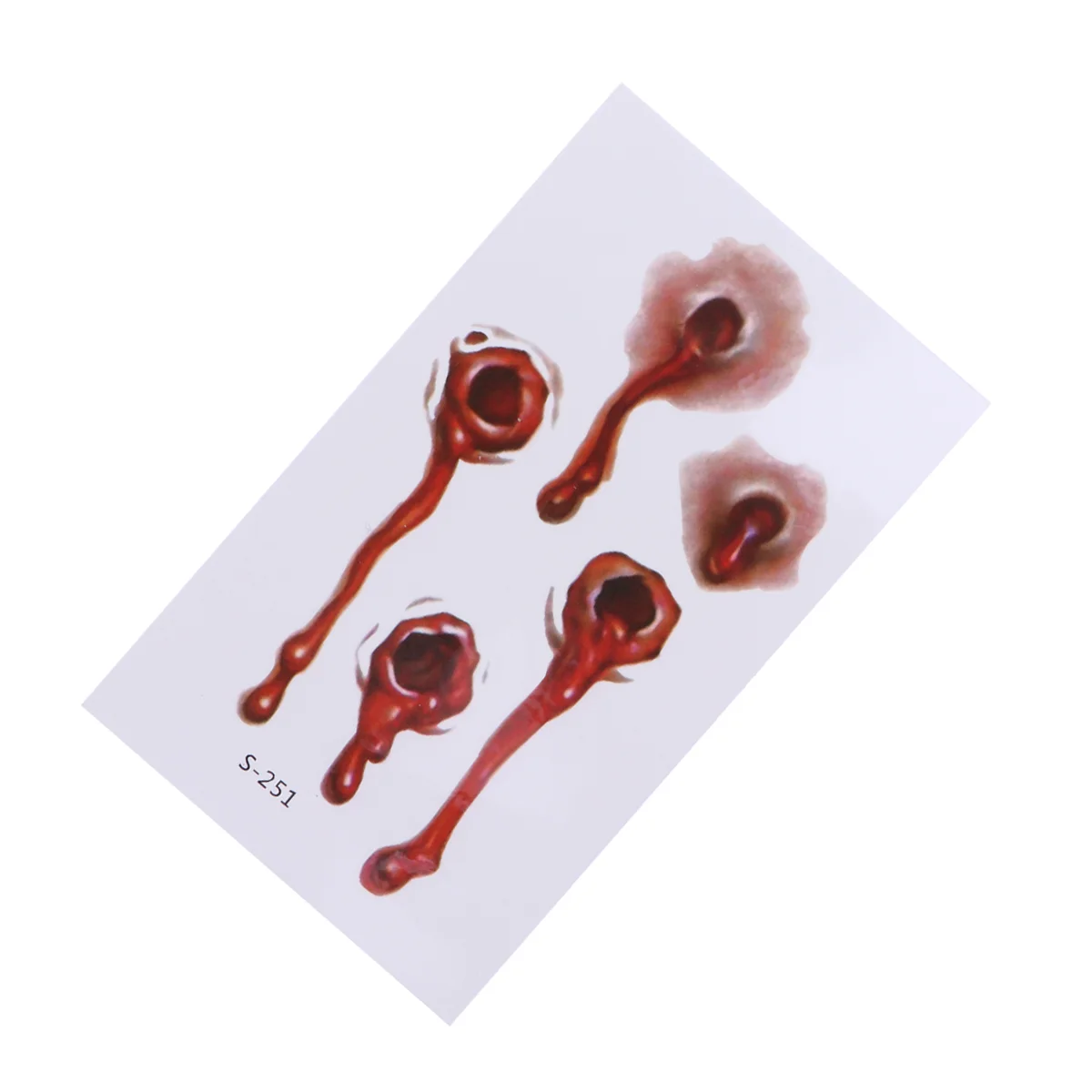 

20pcs Stickers Realistic Temporary Scary for Costume Accessories