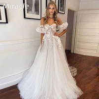 sexy a line wedding dress exquisite sweetheart bridal gown new puff off the shoulder dresses backless lace vestido de novia