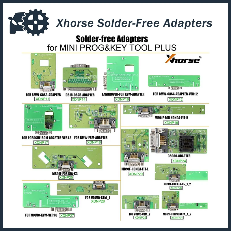 Полный комплект припоя адаптеров и кабелей Xhorse OBD2 XDNPP0CH 16 шт. работает с мини PROG и ключевым инструментом плюс Xhorse мини ключ инструмент Полный комплект припоя адаптеров и кабелей Xhorse OBD2 XDNPP0CH 16 шт. работает с мини PROG и ключевым инструментом плюс Xhorse мини ключ инструмент
