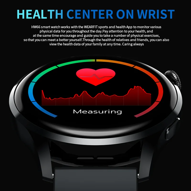 HW66 Smart Watch AMOLED 1.35 Inch HD Screen Bluetooth Dial Call Heart Rate Monitor Women Smartwatch Sport tracker Watch