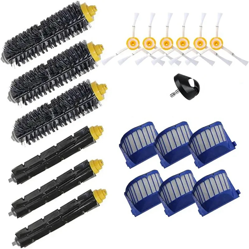 

Сменная основная и боковая щетки, HEPA-фильтр, совместимый с Irobot Roomba 600, серии 630, 650, аксессуары для пылесоса