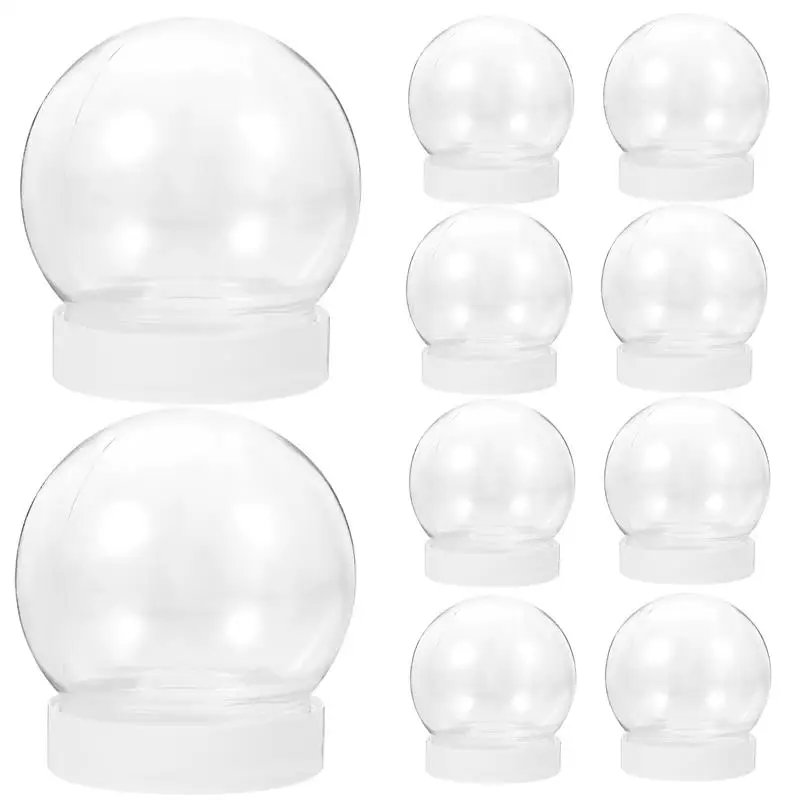 

10Pcs Clear Crafts Diy Snow Globe Water Globe Diy Snow Globe Diy Water Globe Crafts Making Water Globe Diy Making Snow Globe