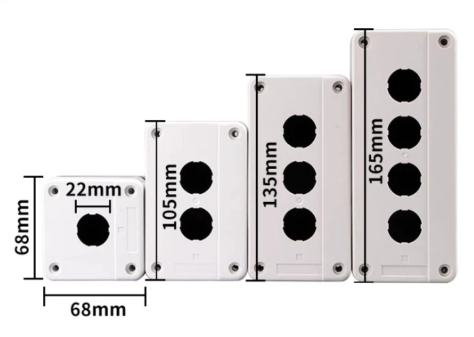 Кнопочный блок серии XB2 XAL-B01 XAL-B02 XAL-B03 XAL-B04, водонепроницаемый, с диаметром отверстия 22 мм (art.: 3920dae6766fa) - 3920dae6766fa