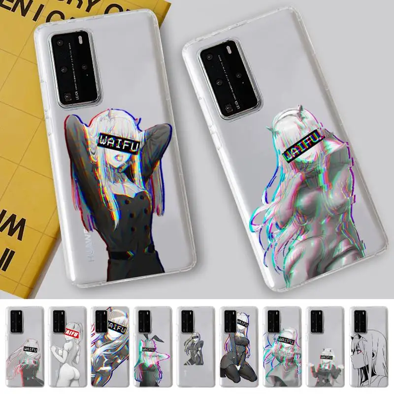

Zero Two Darling in the FranXX Phone Case for Samsung A51 A52 A71 A12 for Redmi 7 9 9A for Huawei Honor8X 10i Clear Case