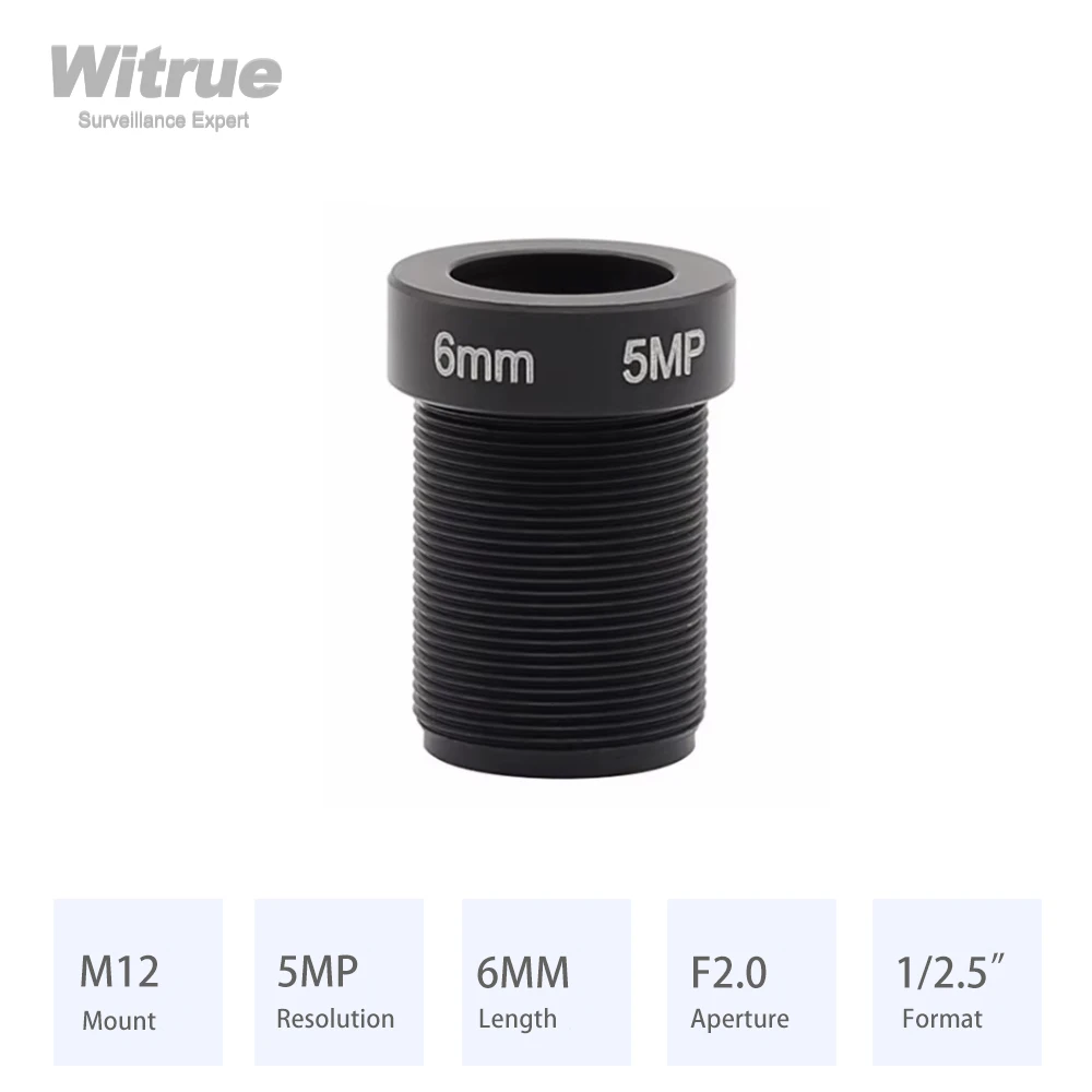 

Объектив Witrue HD 5MP 6мм