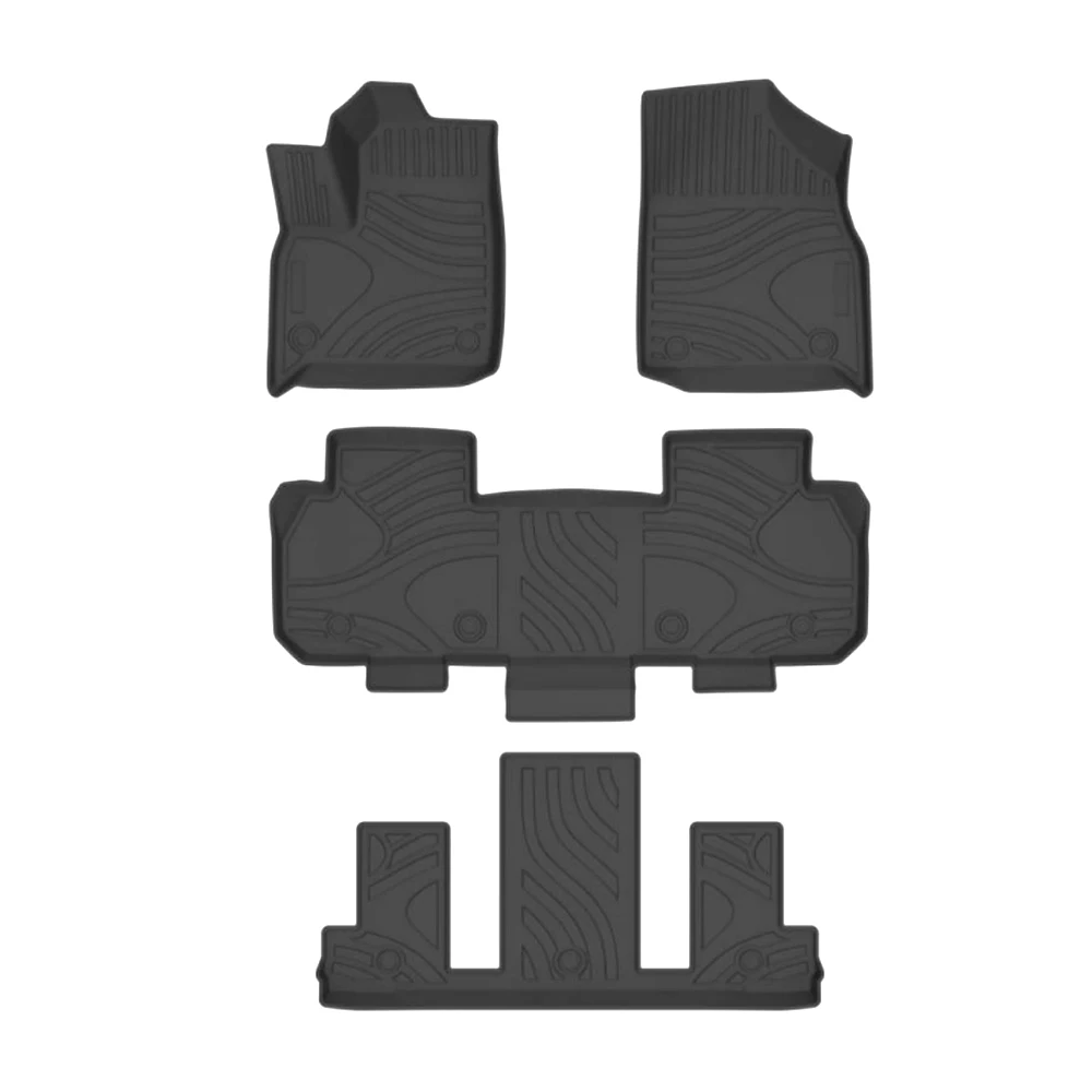 

For Chevrolet TRAVERSE 2018-2023 Full Set TPE Foot Mats All Weather Waterproof LHD 6 Seats Car Foot Pads Interior Modification