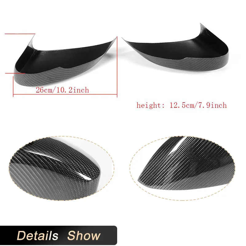 Чехлы на боковые зеркала заднего вида из углеродного волокна для Jaguar F-TYPE 2013-2021