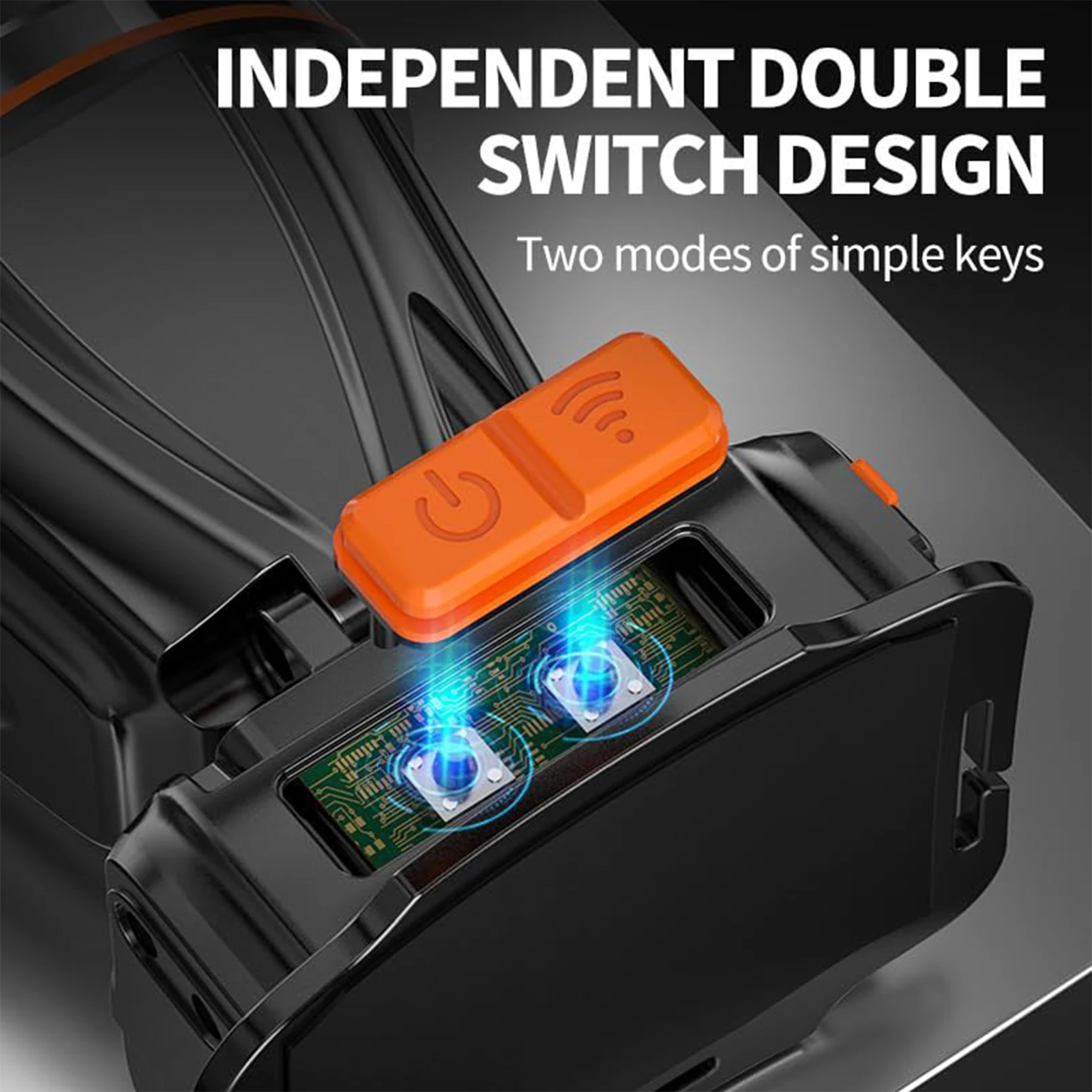 Налобный фонарь супер яркий высокомощный налобный широкий диапазон светильник