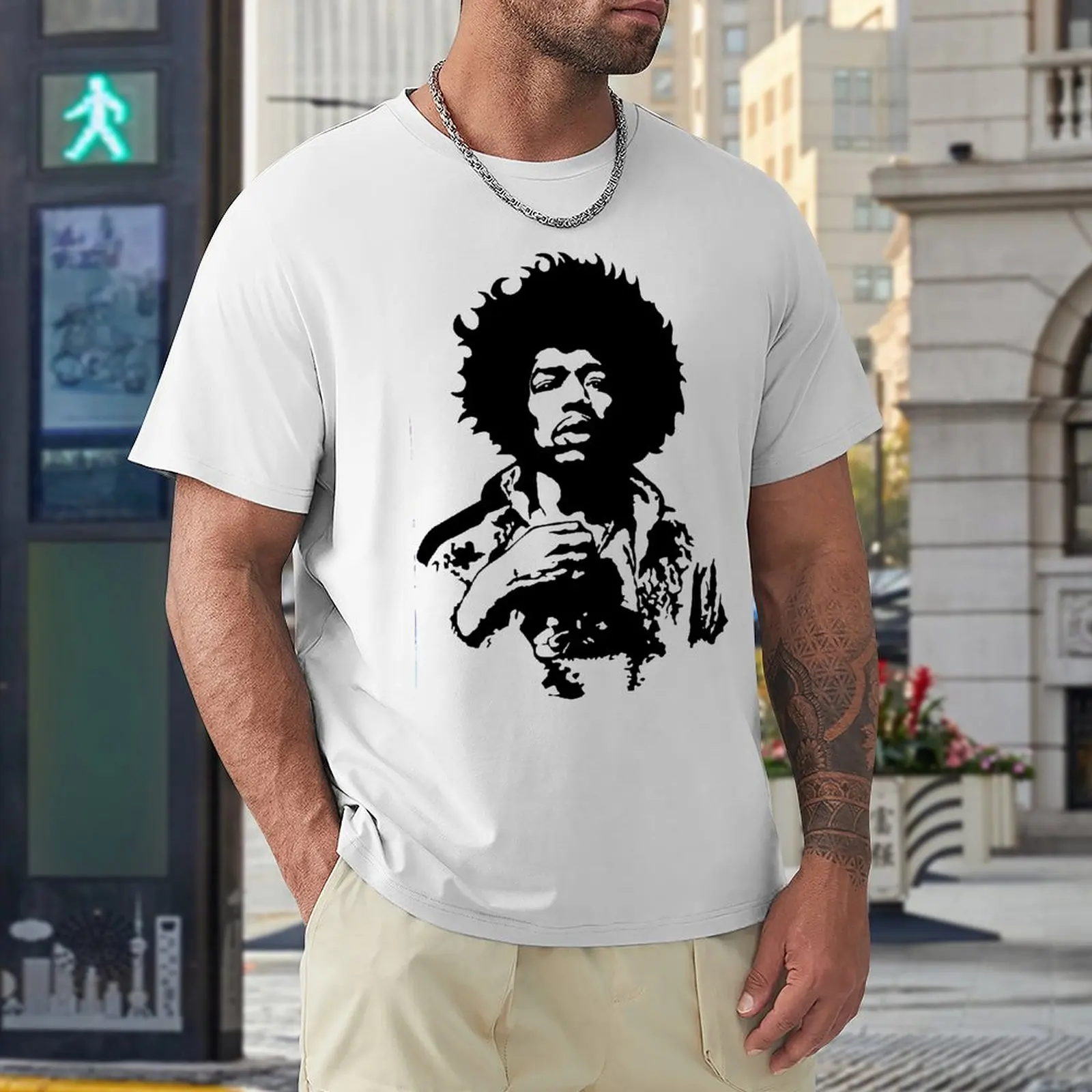 

Graphic Vintage Jimi And Hendrix Classic T-shirts top Quality Leisure Eur Size