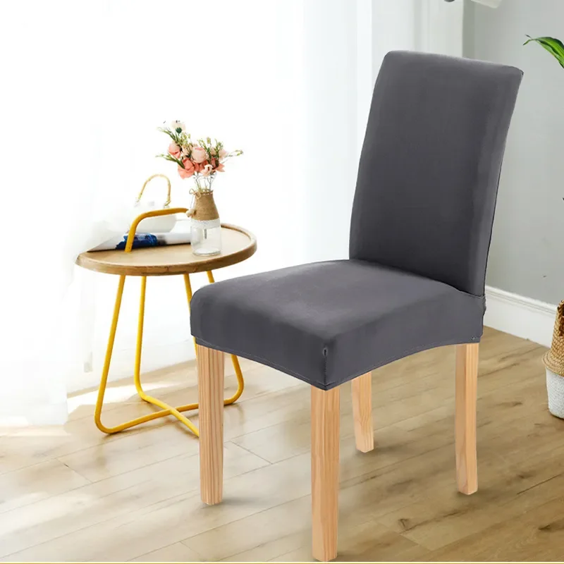 

seasons Solid Color Spandex Stretch Slipcover seat Chair Cover For Dining Room Kitchen Wedding Banquet Hotel Chair case