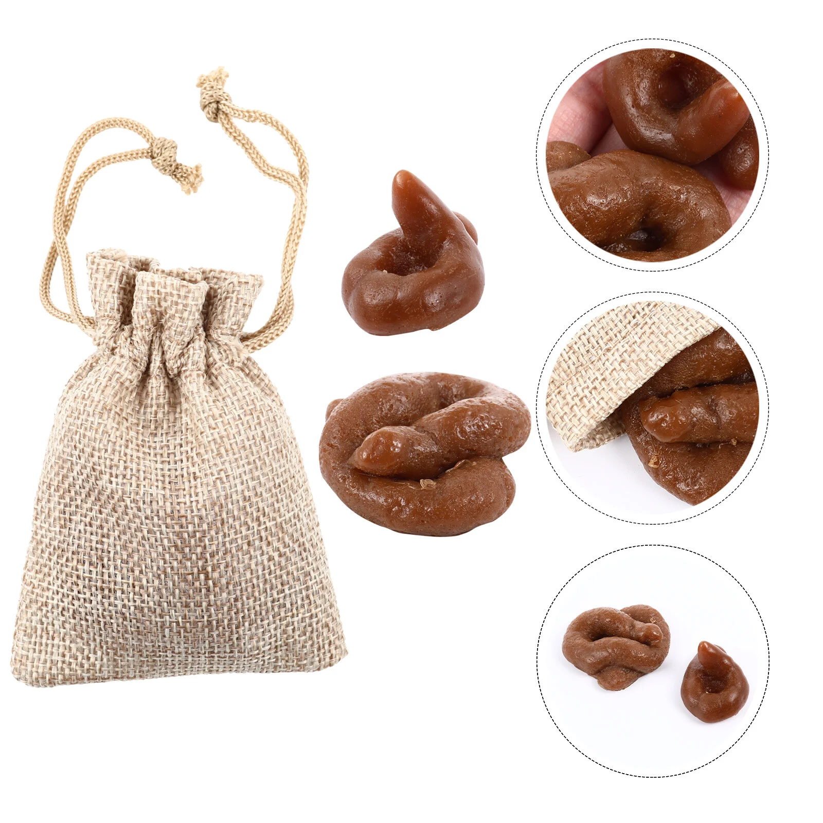 

2pcs Simulation Poo Toys Tricky Toys Fake Cat Poo Prank Toys Party Supplies