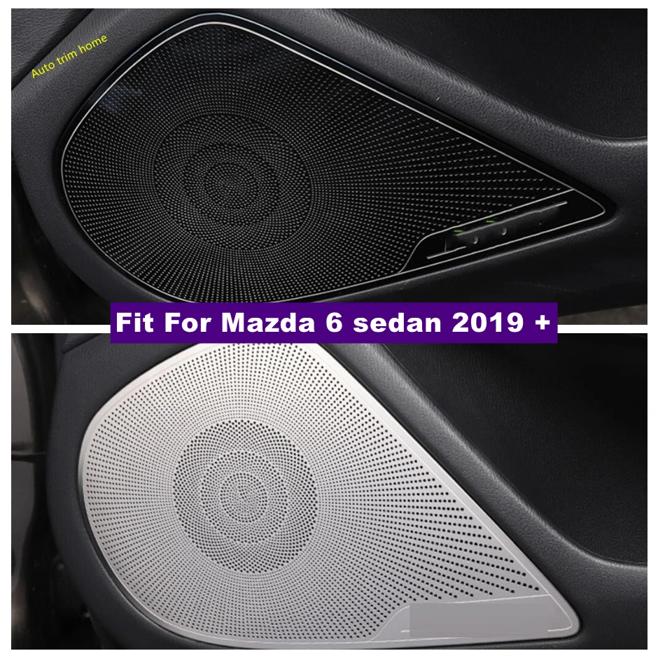 

Interior Accessories Door Speaker Stereo Sound Loudspeaker Cover Decorative Trim For Mazda 6 Sedan 2019 - 2021 Black / Silver
