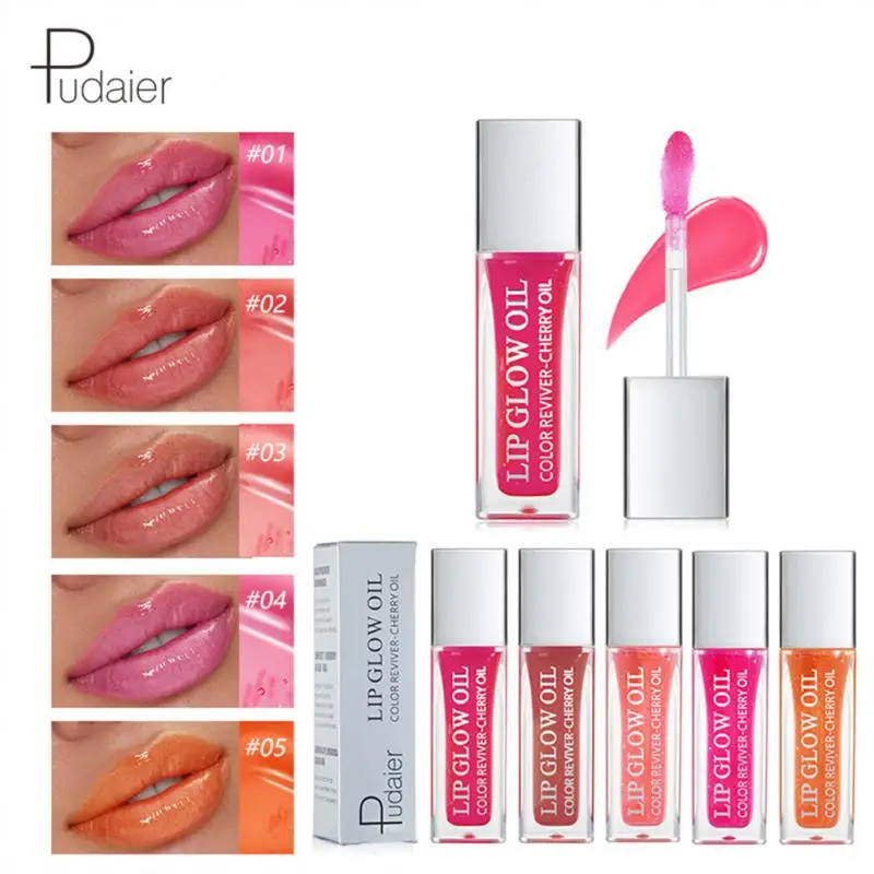 

4 Colors Lip Oil Hydrating Plumping Lip Coat For Lipstick Lipgloss Tinted Lip Plumper Serum Lips Glow Oil Treatment Lip Gloss
