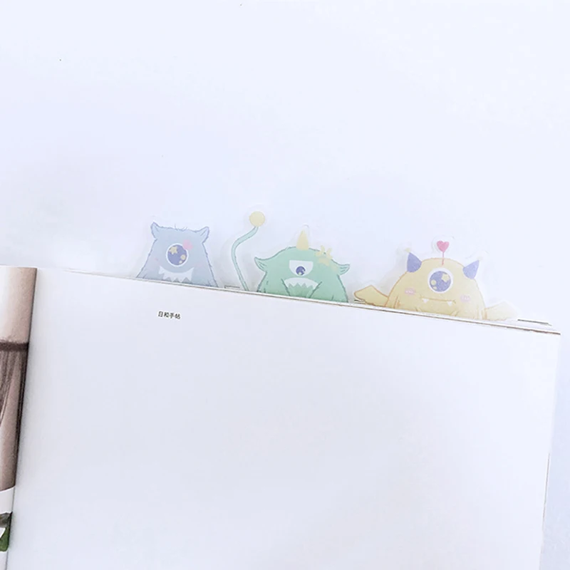 

5 шт., Закладка-книжка в виде милого мультяшного монстра