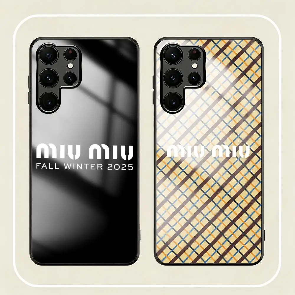 Фото Модный дизайн: Стеклянный магнитный чехол M-miu для Samsung S26 S25 S24 S23 S22 S21 S20 Plus Ultra Note20 №3