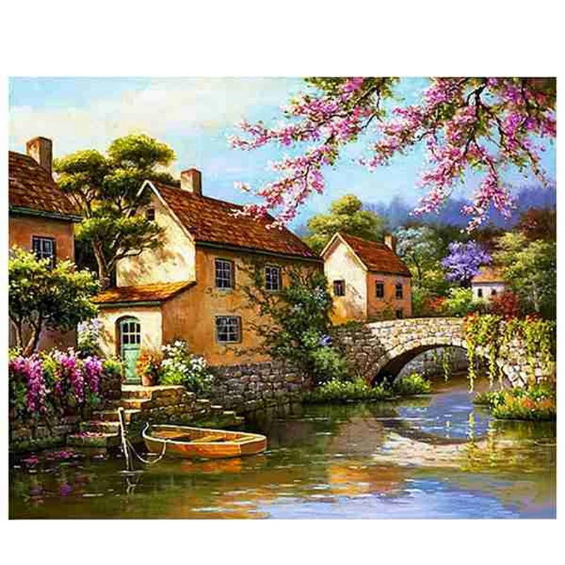 

Полноразмерная Алмазная 5D картина «сделай сам», «красивый пейзаж», вышивка крестиком, стразы, живопись, домашний декор