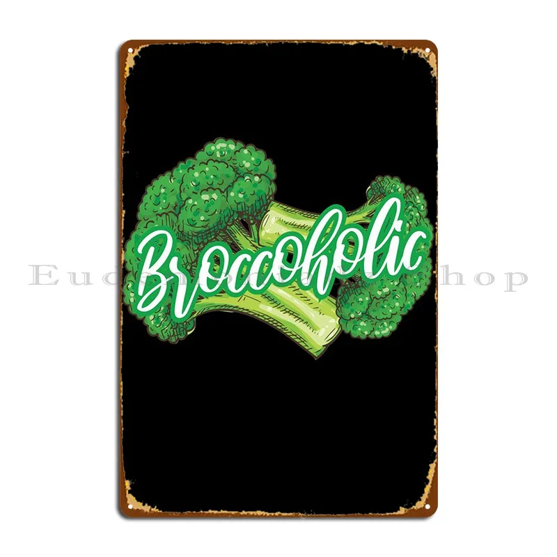 Металлические знаки Broccoholic, Настенный декор для гостиной, Фреска, клубный оловянный плакат