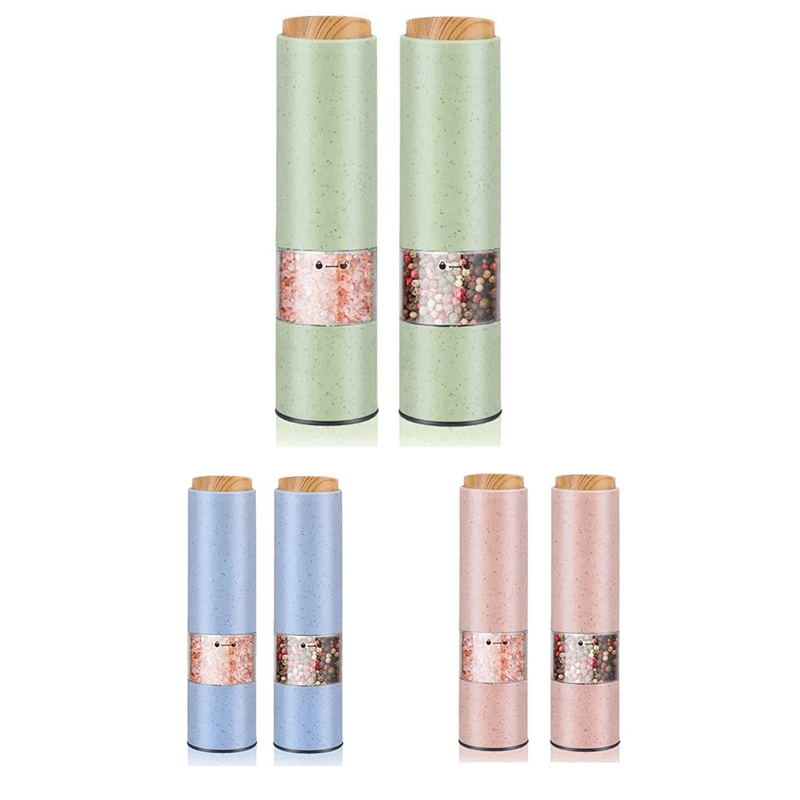 

Электрическая мельница для соли и перца, электрическая керамическая мельница для трав/перца/специй, регулируемые кухонные приспособления ...