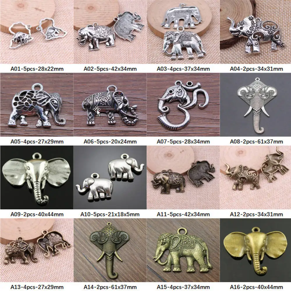

New Arrival Elephant Trunk Charms For Jewelry Making Gifts For Women