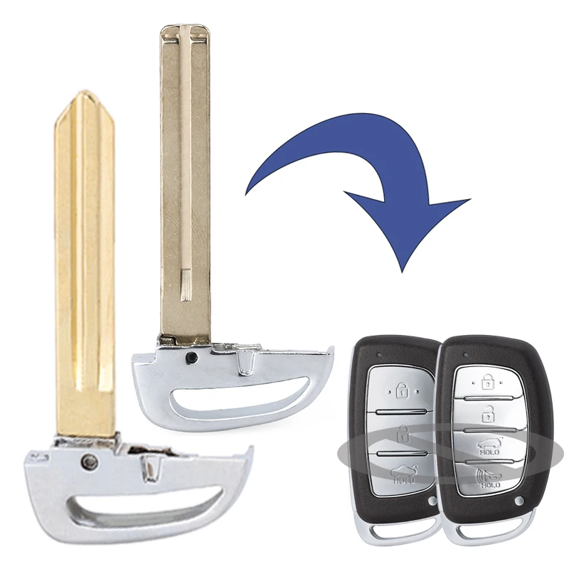 KEYECU Rmote Key Blade только лезвие для Hyundai iX35 i30 Tucson Santa Fe Veloster Creta Genesis G80 Elantra Kona Sonata