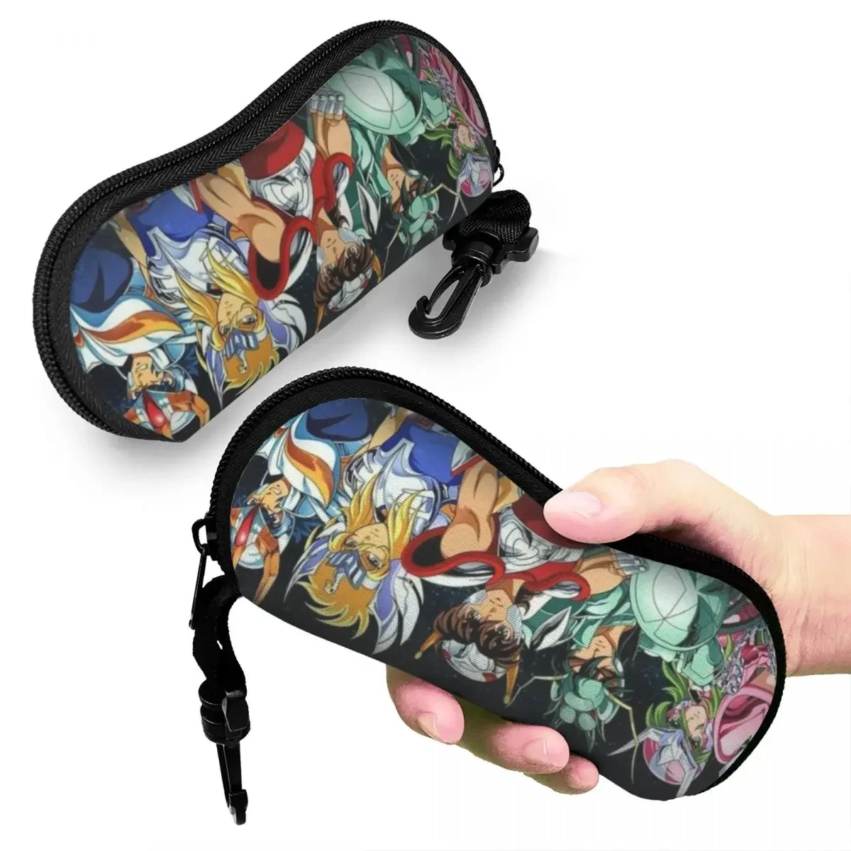 Мужские и женские очки с искусственным рисунком Saint Seiya оранжевые манги футляр