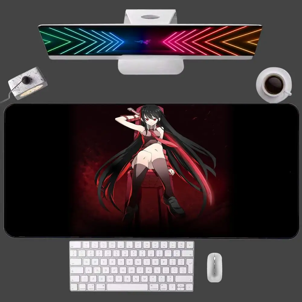 Anime Akame Ga Kill Mouse Pad Gaming Accessories PC Gamer HD Printing Office Computer Desk Mat Laptop Varmilo Keyboard Mousepad