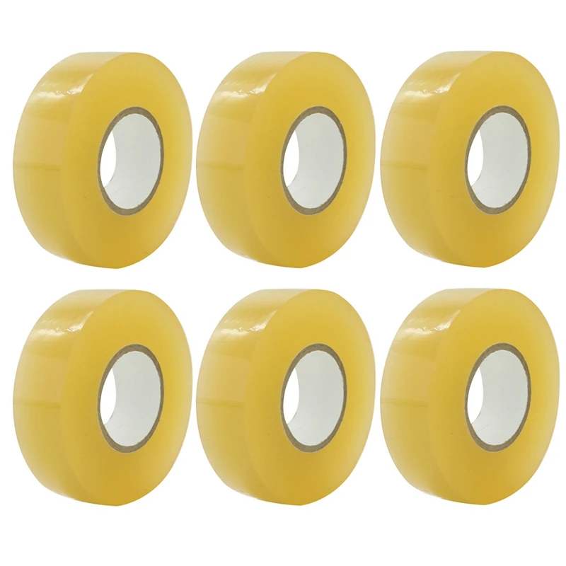 

6 Pack Clear Hockey Tape Multipurpose Tape Roll Shin Pad Sock Tape Roll Sports Gear 2.4cmx28M Hockey Sports Gifts