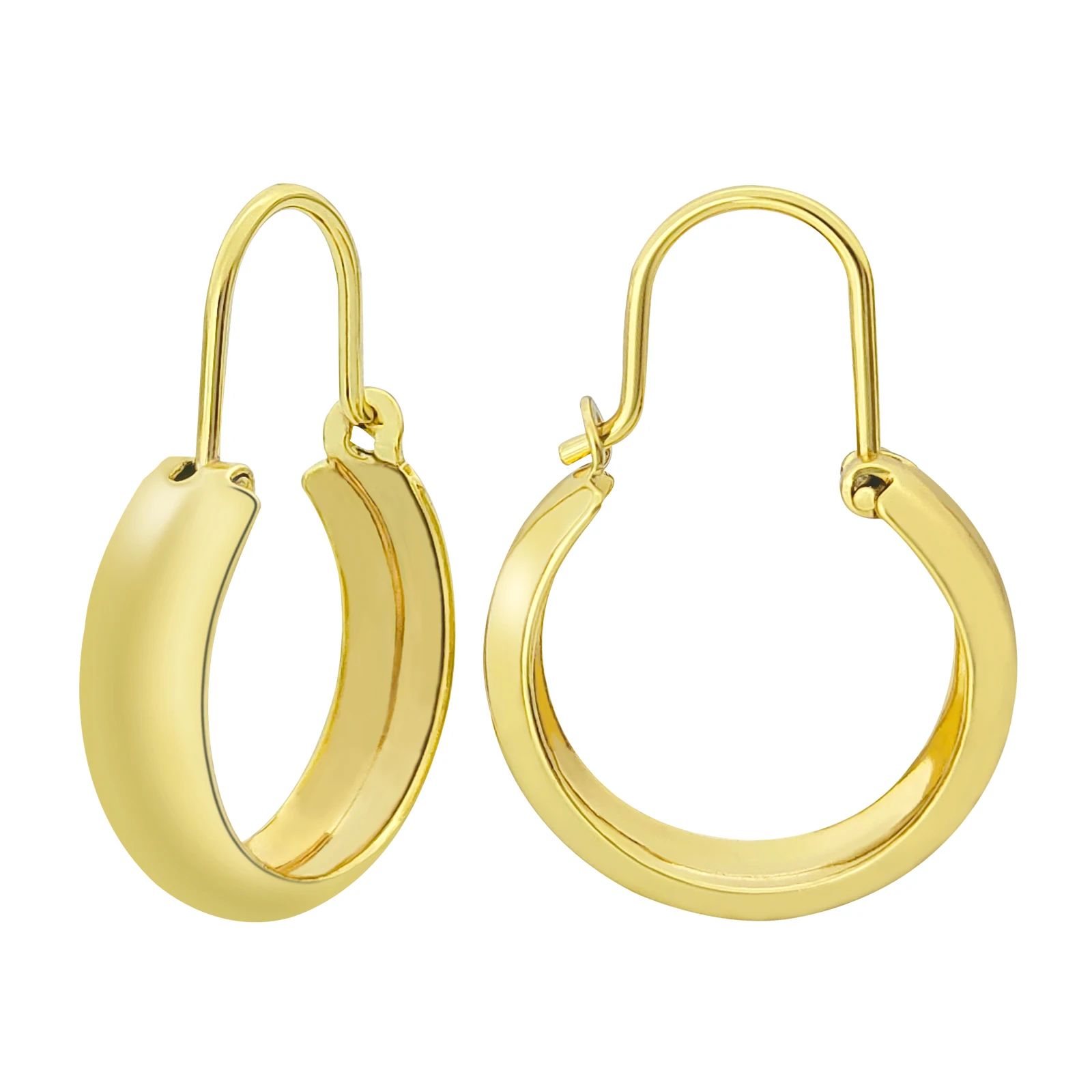 Женские золотые серьги-кольца Agsnilove, 14 К позолоченные серьги Huggie, Модная бижутерия 2022 для женщин, винтажные эстетические кольца
