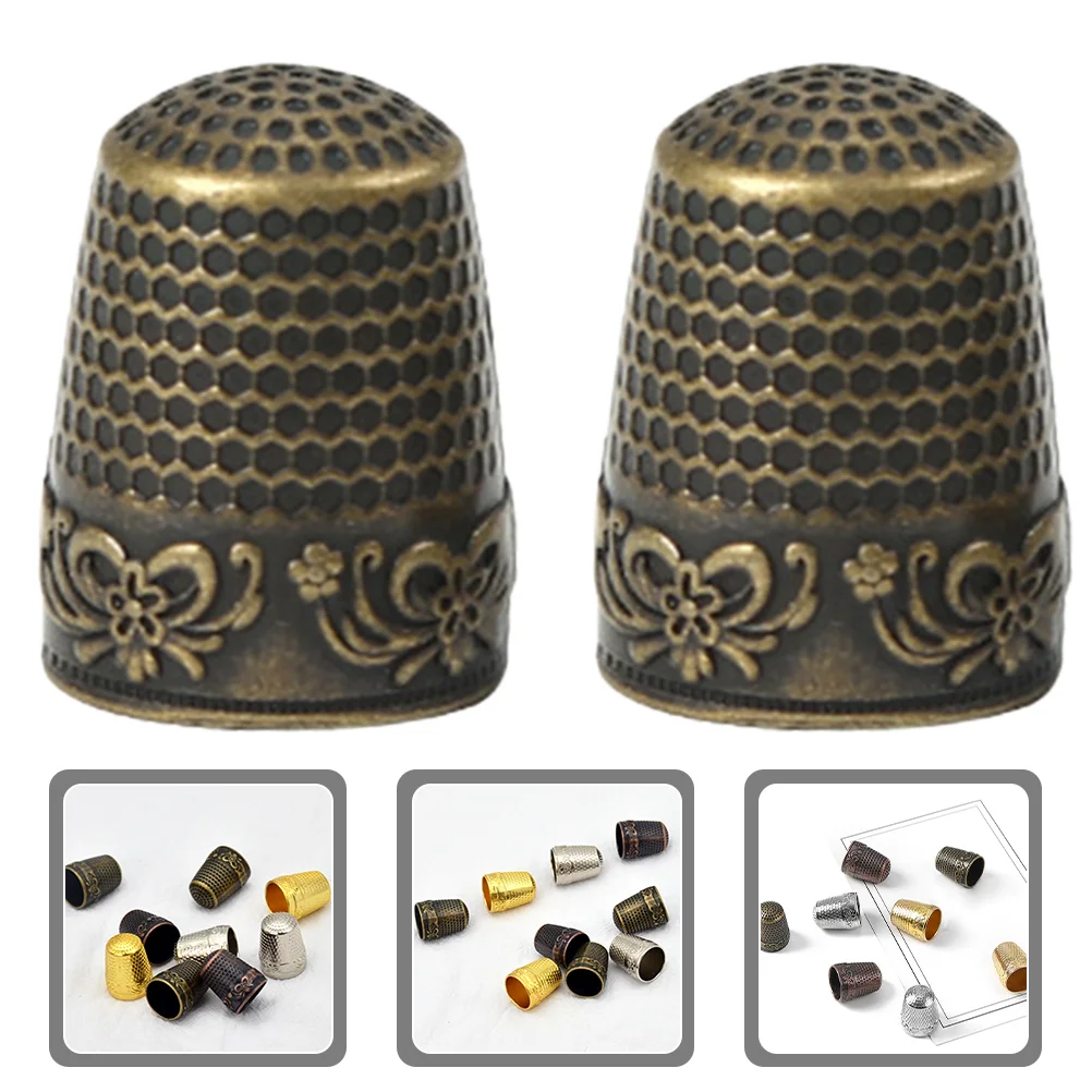 

Finger Cots DIY Thimble Professional Sewing Protector Small Copper Embroidery Machine Accessories