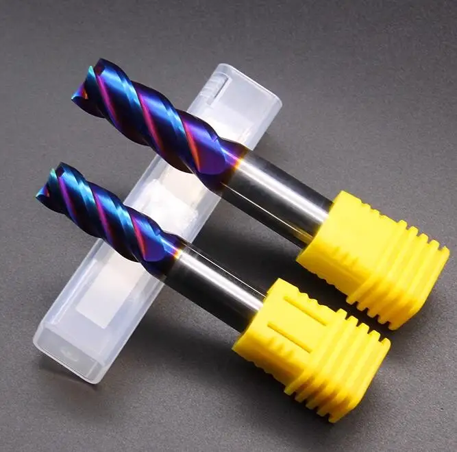 Плоская Концевая фреза из карбида HRC65 с 4 канавками квадратная 65 ° торцевая сплава