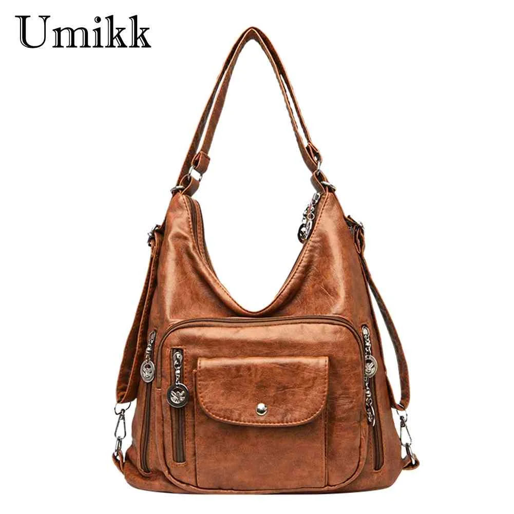 

Сумки через плечо винтажные женские, тоут из мягкой искусственной кожи с несколькими карманами, повседневные Простые портативные регулируемые ремешки для выходных и отпуска