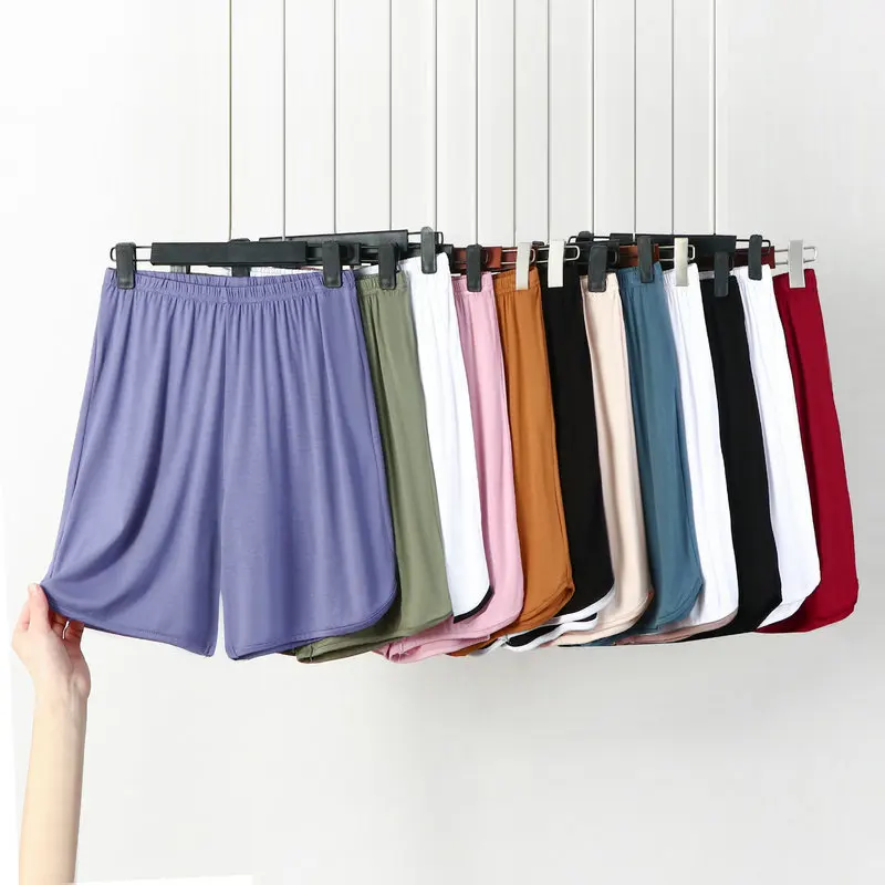 

Modal 6xl Plus Size Anti Glare Three Way Shorts Women's Summer Loose Versatile Casual Short Pants Thin Wide Leg Summer Shorts