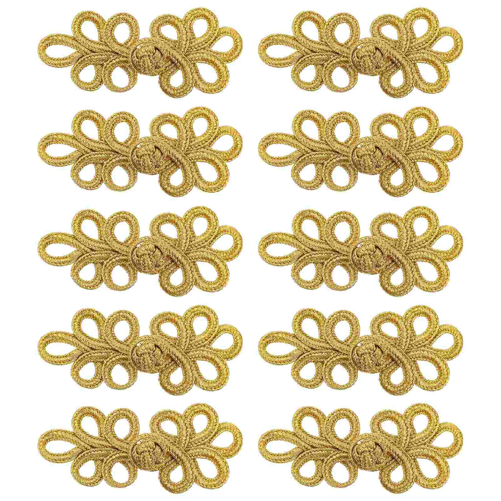 

10 Pcs Chinese Wedding Decoration Cheongsam Sewing Buttons Chinese Knots Buttons Cheongsam Knots Frog Buttons Chinese