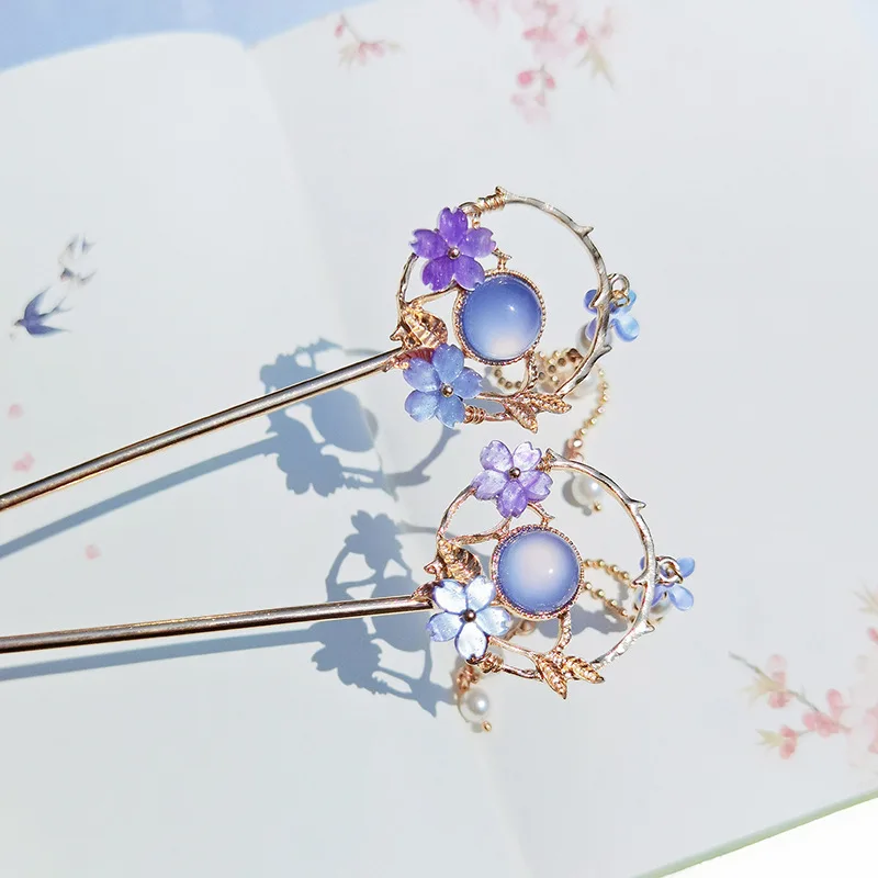 

Metal Hair Sticks Chinese Style Women Hair Pin Clip Hairpins Chopstick Headwear Bridal Wedding Jewelry Accessories Gifts New