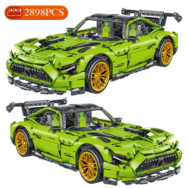 Технический эксперт, конструктор Супер гоночный автомобиль Moc, знаменитый спортивный автомобиль, модель, кирпичи, игрушки, подарок на день р...